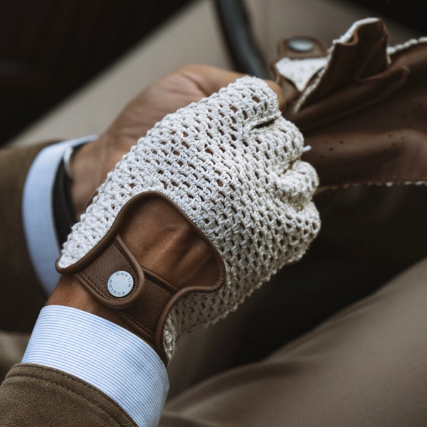 Mezzedita Crochet Gents Driving Gloves